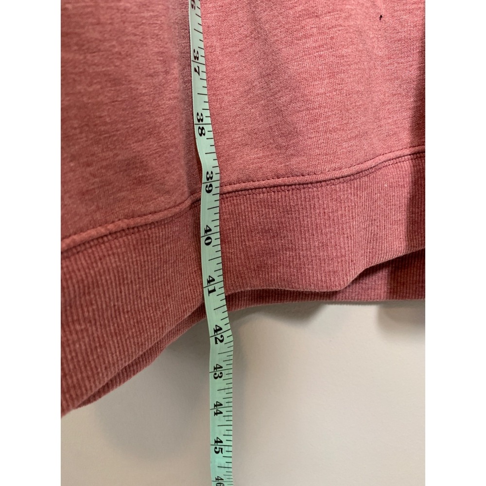 NEW Terra & Sky Sweatshirt Dress Women 3X Pink V-Neck Long Sleeve Pockets - Picture 7 of 10
